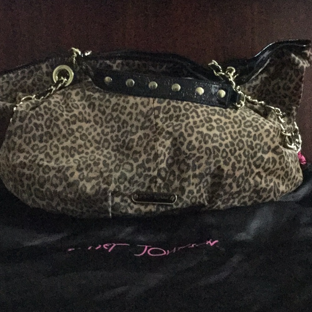 Betsey Johnson Leather Leopard Tote